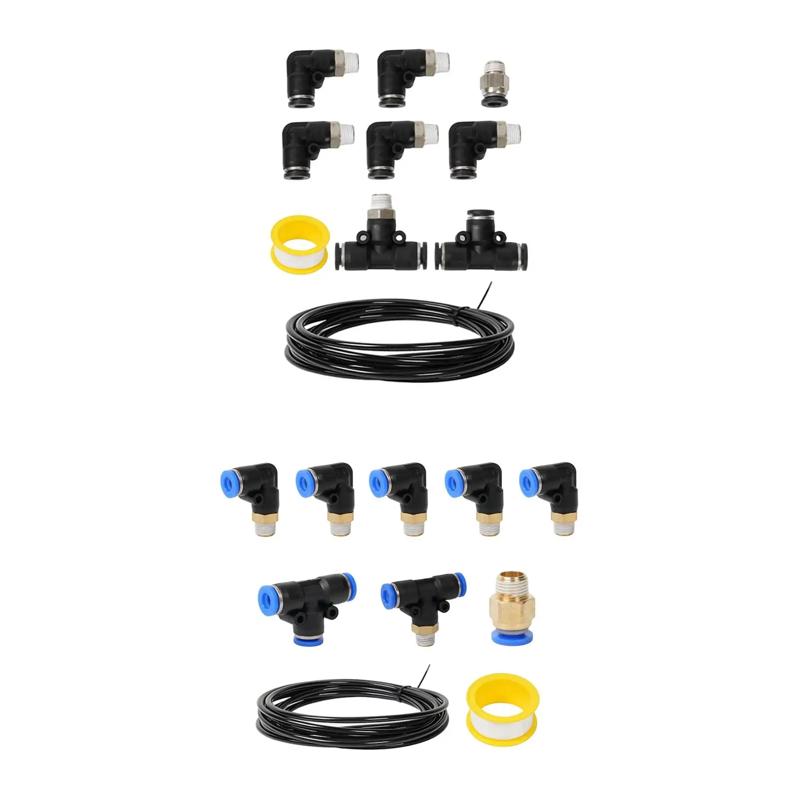 Wastegate Solenoid Connector Set Vacuum Fitting Kit for Vehicles Convenient Installation Automotive Accessories Durable Stable