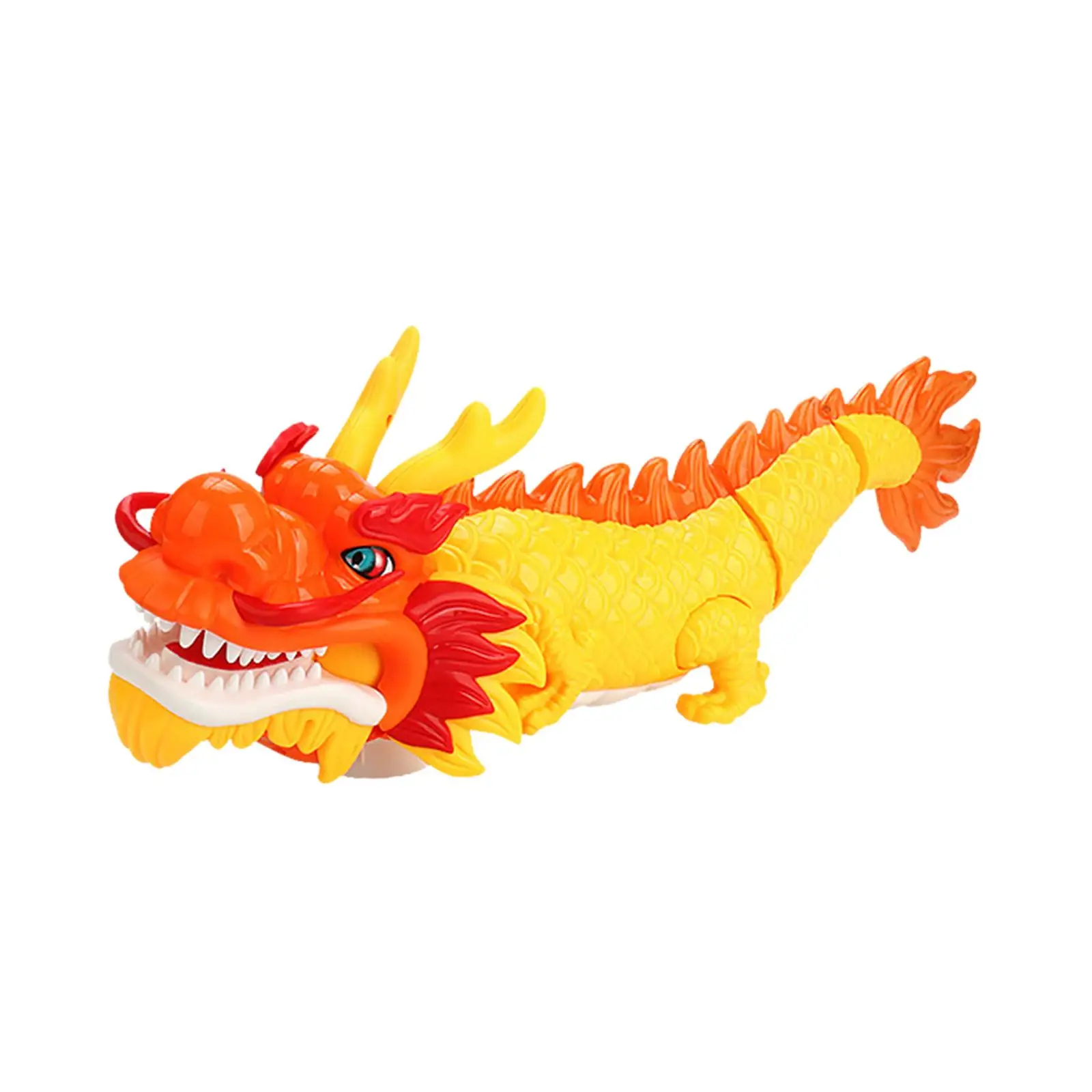 Funny Electric Chinese Dragon Toys Gifts with Music 2024 Chinese New Year Dragon Learning Toy for 1 2 3 Children Kids