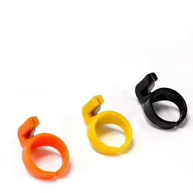 3 Teile/satz Kunststoff Nähgarn Cutter Finger Ring Klinge Faden Schneiden Fingerhut Nadel Hause DIY Nähmaschine Zubehör – Detail 2