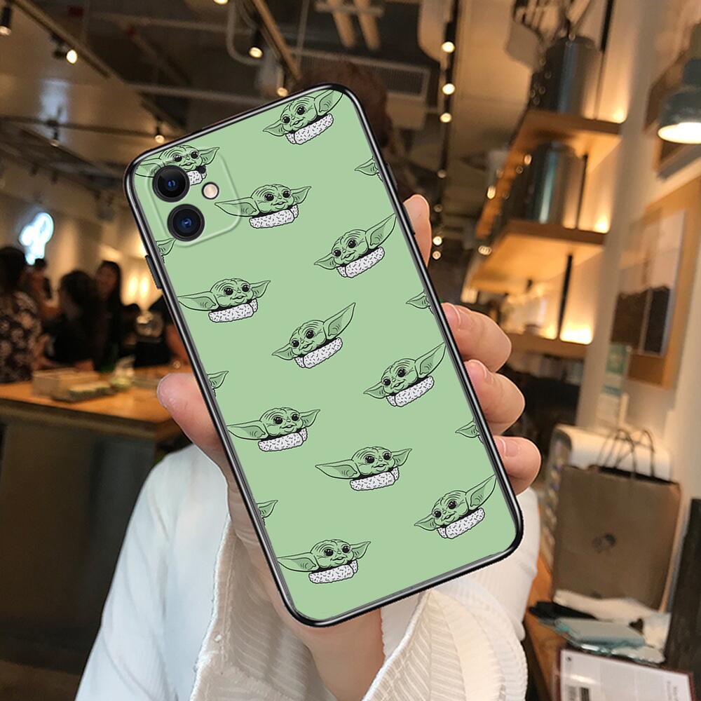 best case for iphone 13 pro max Cute Baby Yoda Phone Cases For iphone 13 Pro Max case 12 11 Pro Max 8 PLUS 7PLUS 6S XR X XS 6 mini se mobile cell case for iphone 13 pro max