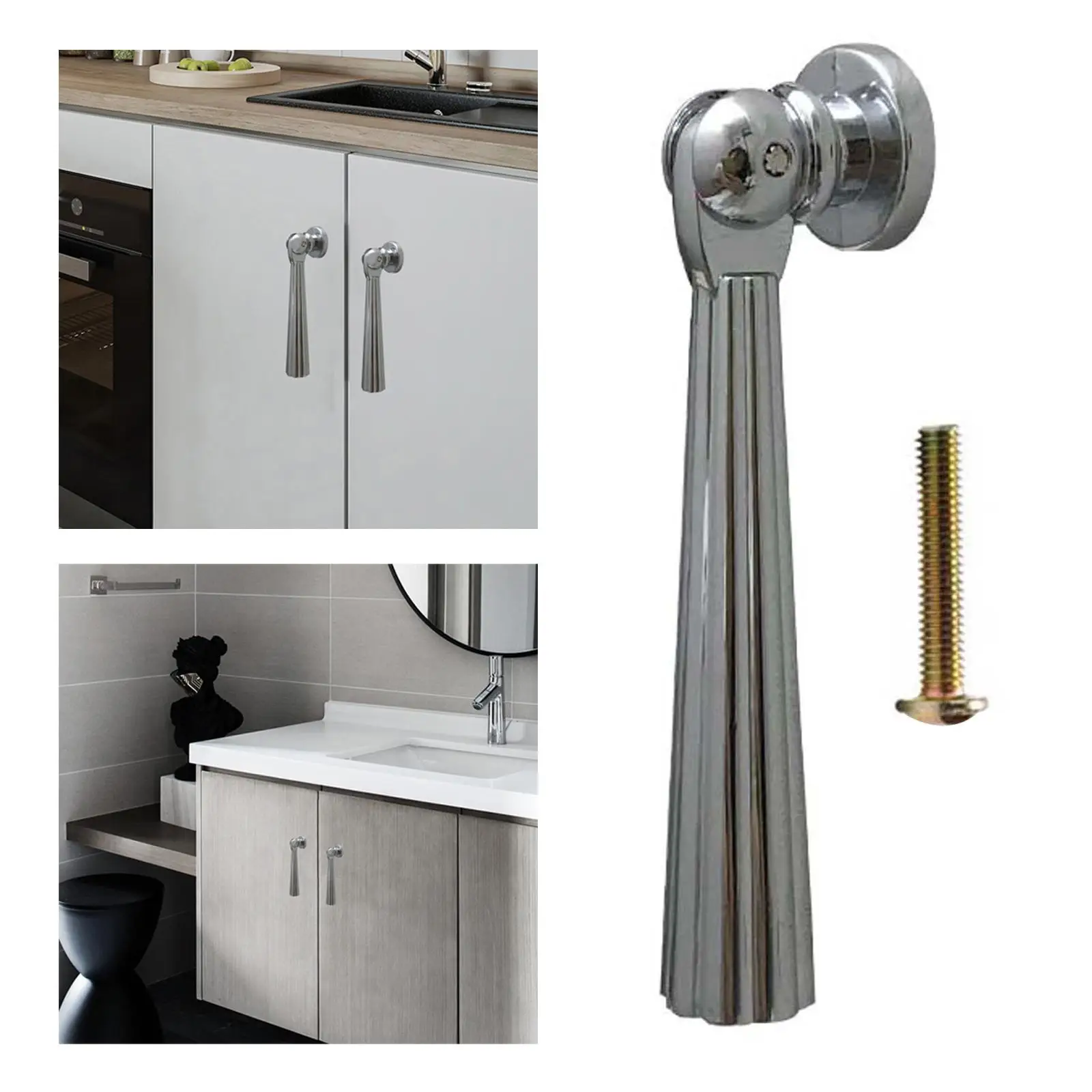 Pull Handles Hardware Door Handle Cabinet Pull with Screws Pendant Drawer Pulls for Cupboard Kitchen Bathroom Closet Cabinets