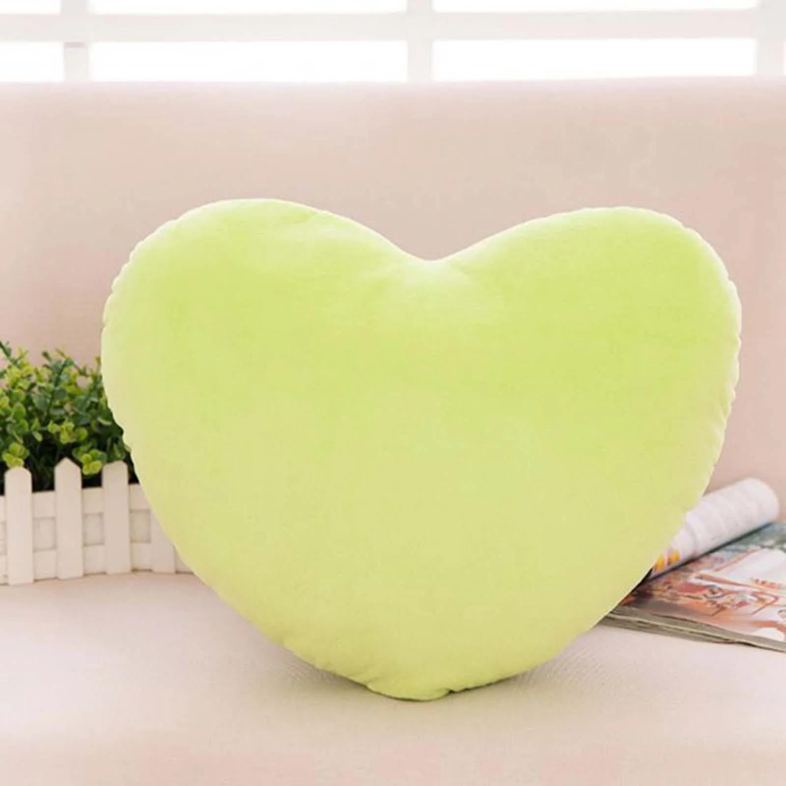 Valentines Day Decor Pillow Living Room Bedroom Heart Shape Decorative Throw Pillow Cotton Soft Doll Lover Gift 15//20/30/40cm