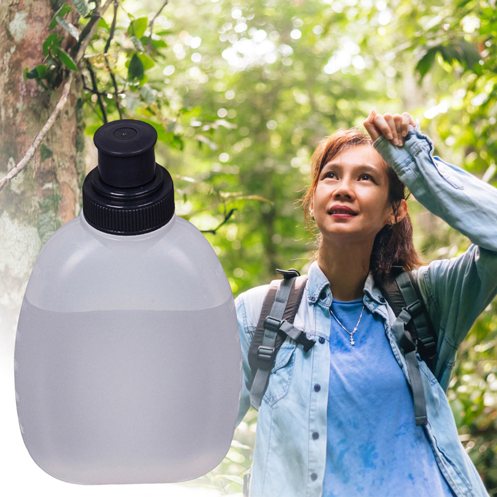 170ml Sport wasser flasche Weithals auslaufs icher ldpe Hochleistungs-Wasser becher Outdoor-Fahrrad Fahrrad Wasserkocher – Detail 2