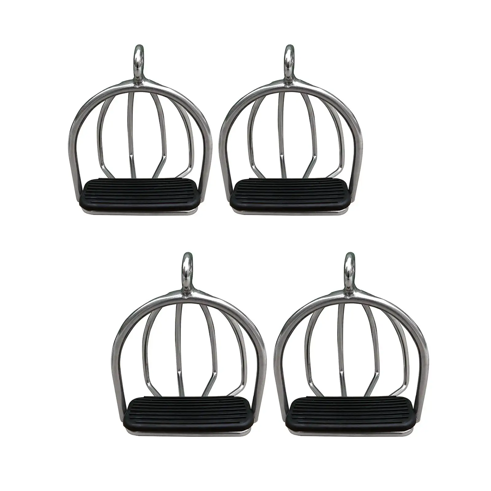 2Pcs Cage Horse Riding Stirrups Rubber Pad Non Slip for Horse Riding Kids Equipment