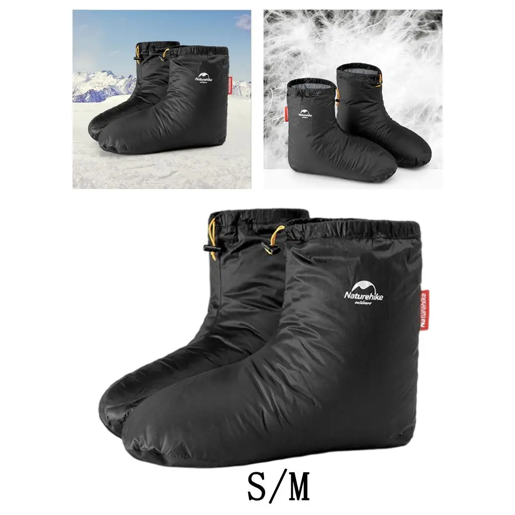 Down Shoe Covers Camping Indoor Unisex Winter Warm Feet Cover Waterproof Windproof For Keep Warm