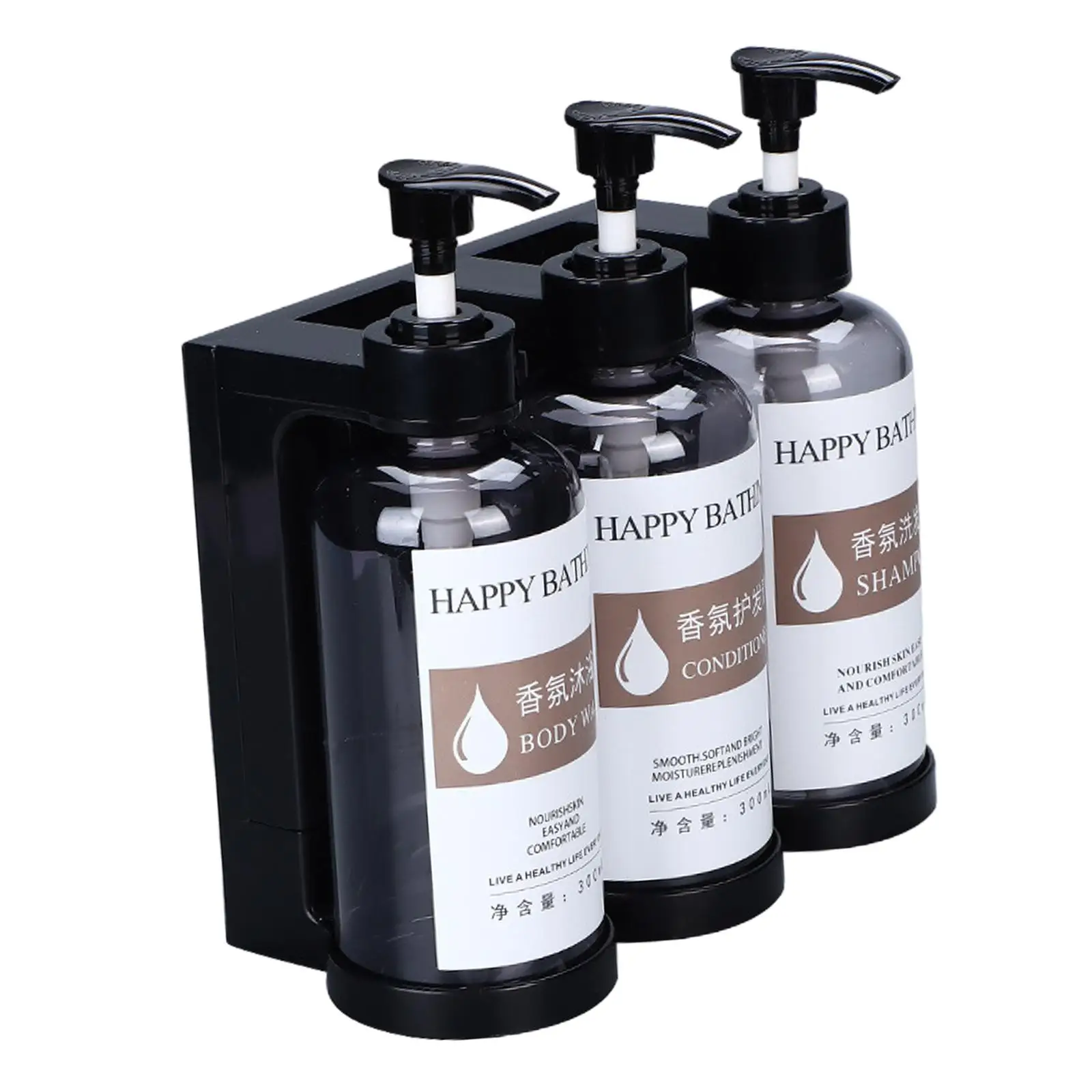 Shower Soap Dispenser Hand Press Lotion Bottle Hotels Easy Clean Bathroom Pump Bottle Refillable Pump Bottle Containers Devices
