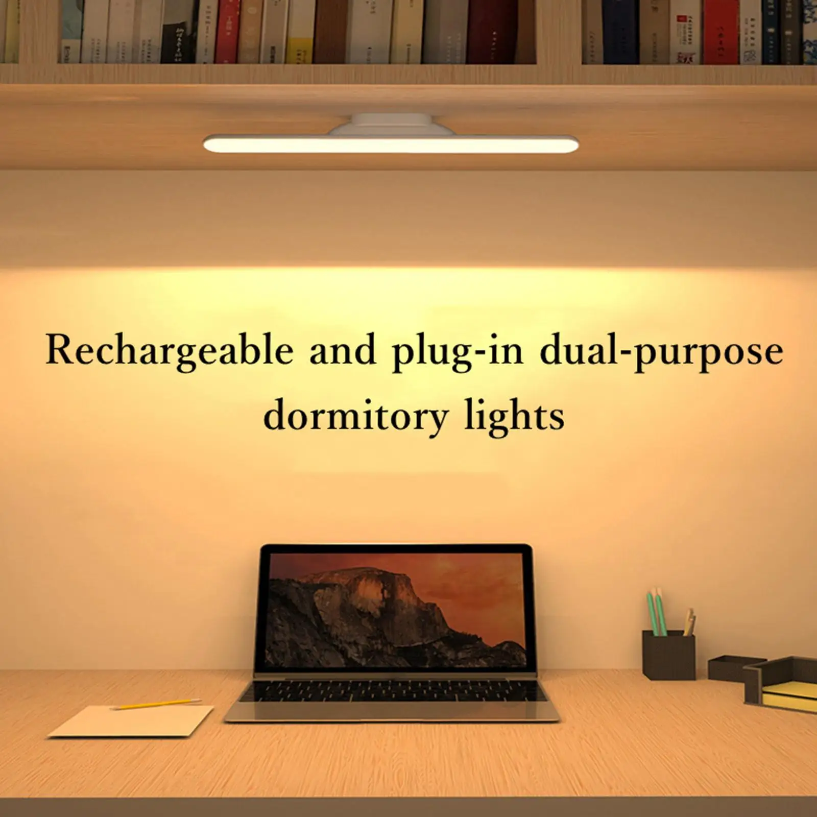 Wall Reading Light Stick Lamp Mount Dimmable Bar for Study Room Bedside Makeup Mirror Closet Dorm