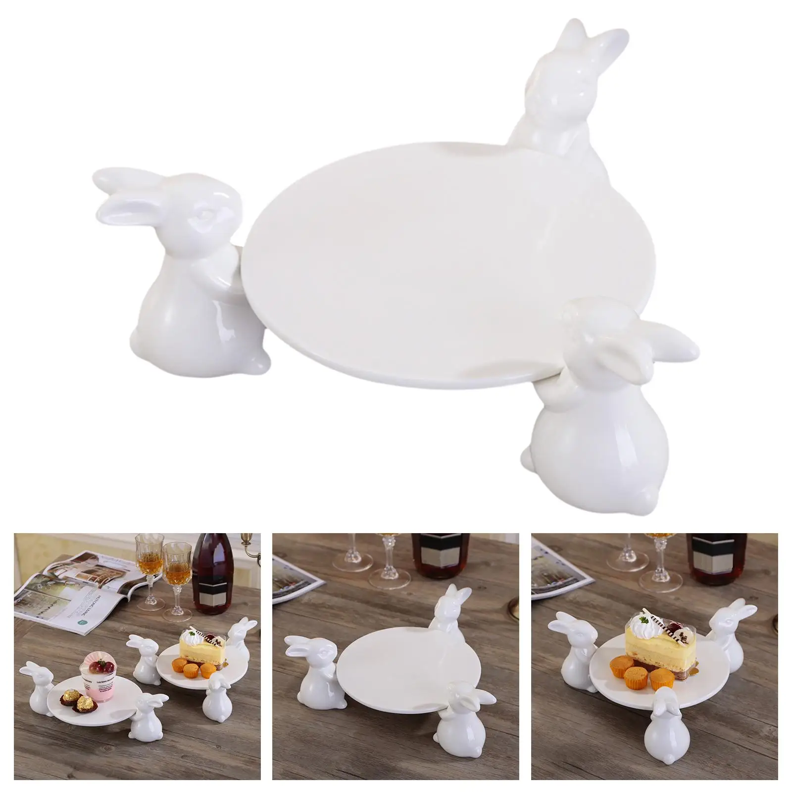 Dessert Plate  Countertop Organizer Decoration Plate for Party
