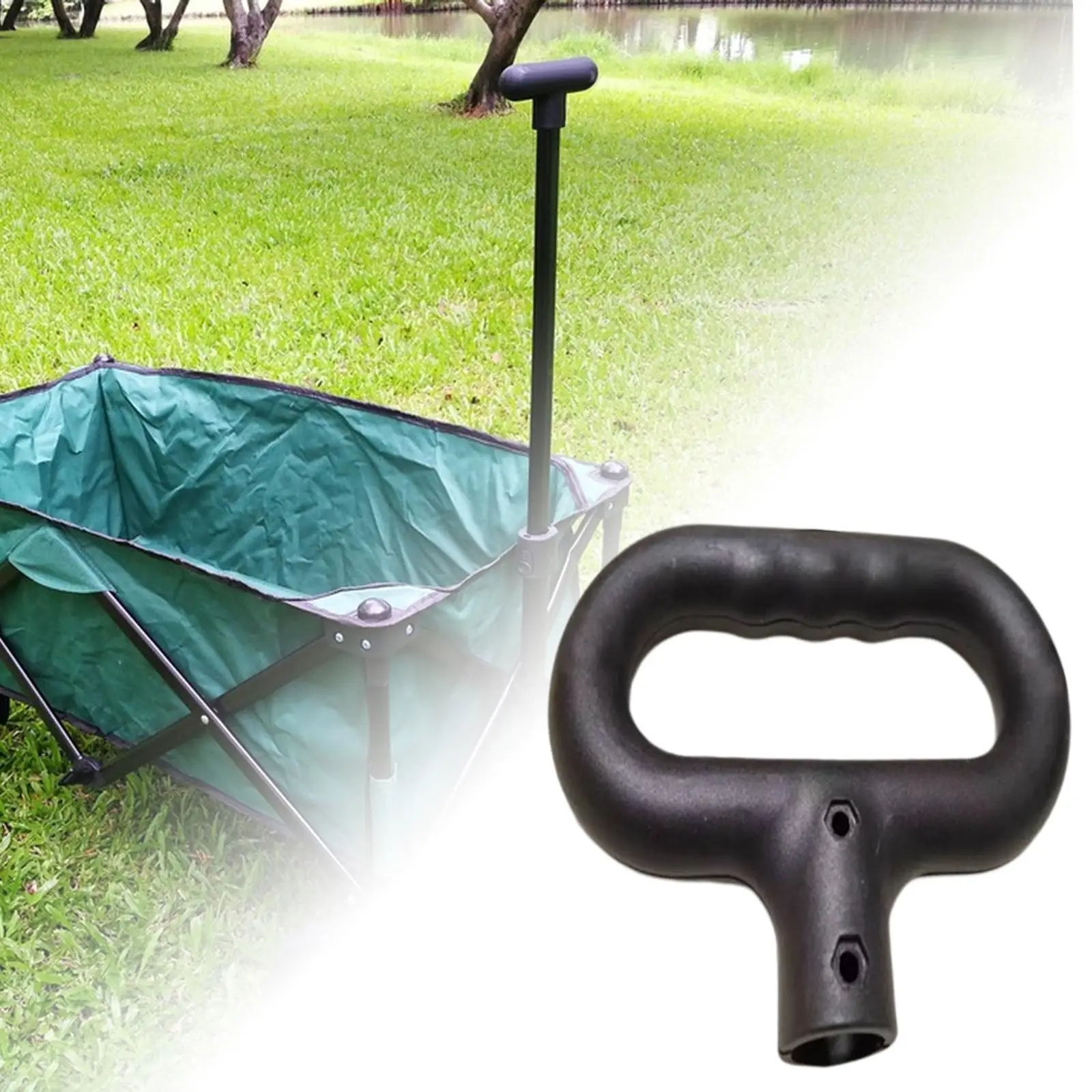 Wagon Cart Push Handle Lightweight Portable Hand Truck Handle for Garden Cart Camping Wagon Collapsible Wagon Cart Spare Part