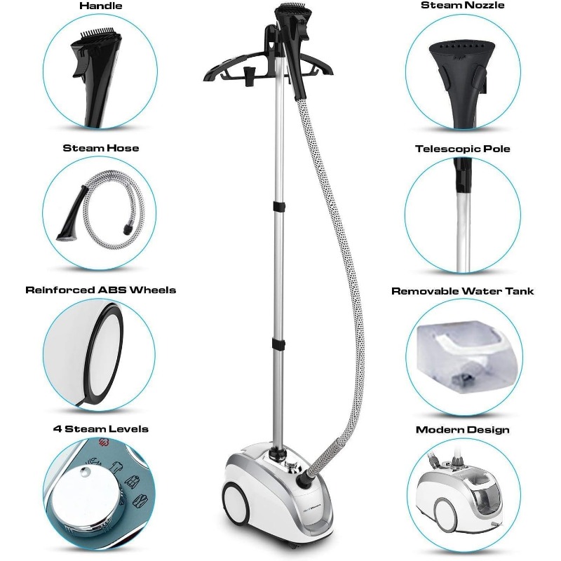 Title 14, PurSteam Standing High-Pressure Garment Steamer...