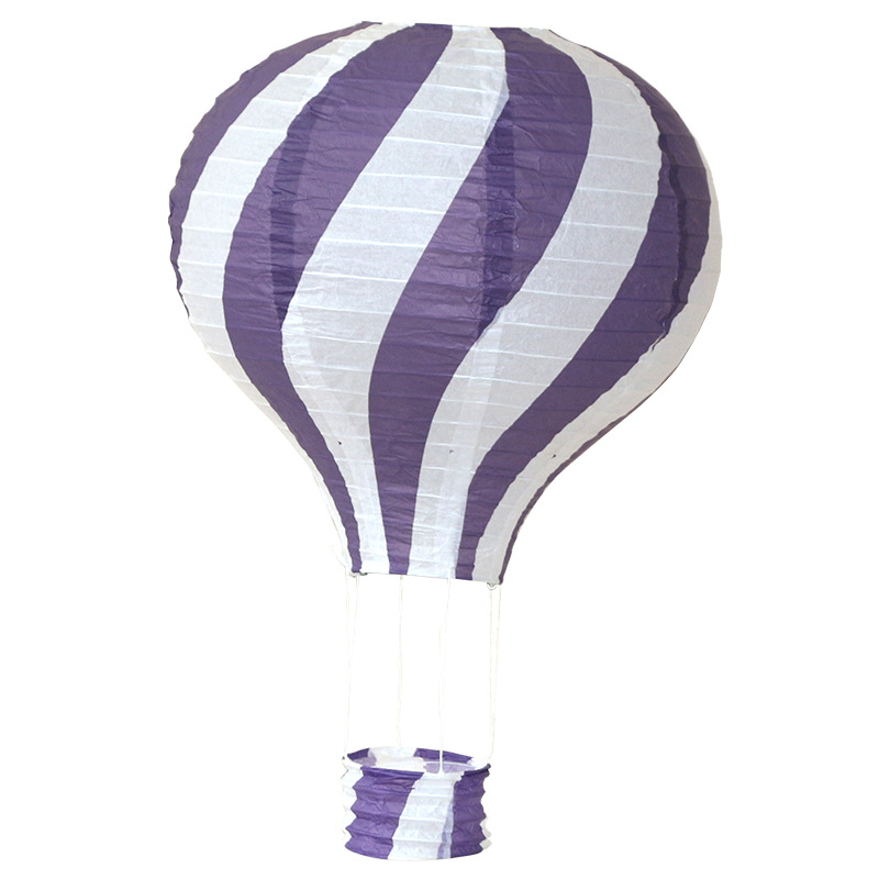 Description Picture 5 of item30cm Hot Air Balloon Park Amusement Park Shopping Mall Kindergarten Decoration Paper Lanterns Wedding Outdoor Folding Decoration