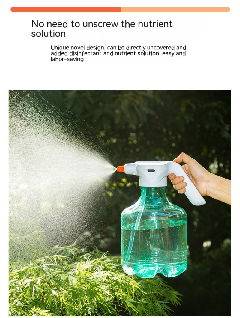 Description Picture 5 of itemSimple Electric Watering Kettle 3L Flower Watering Sprayer Can Spray Alcohol Gardening Sprinkler Automatic Watering Kettle