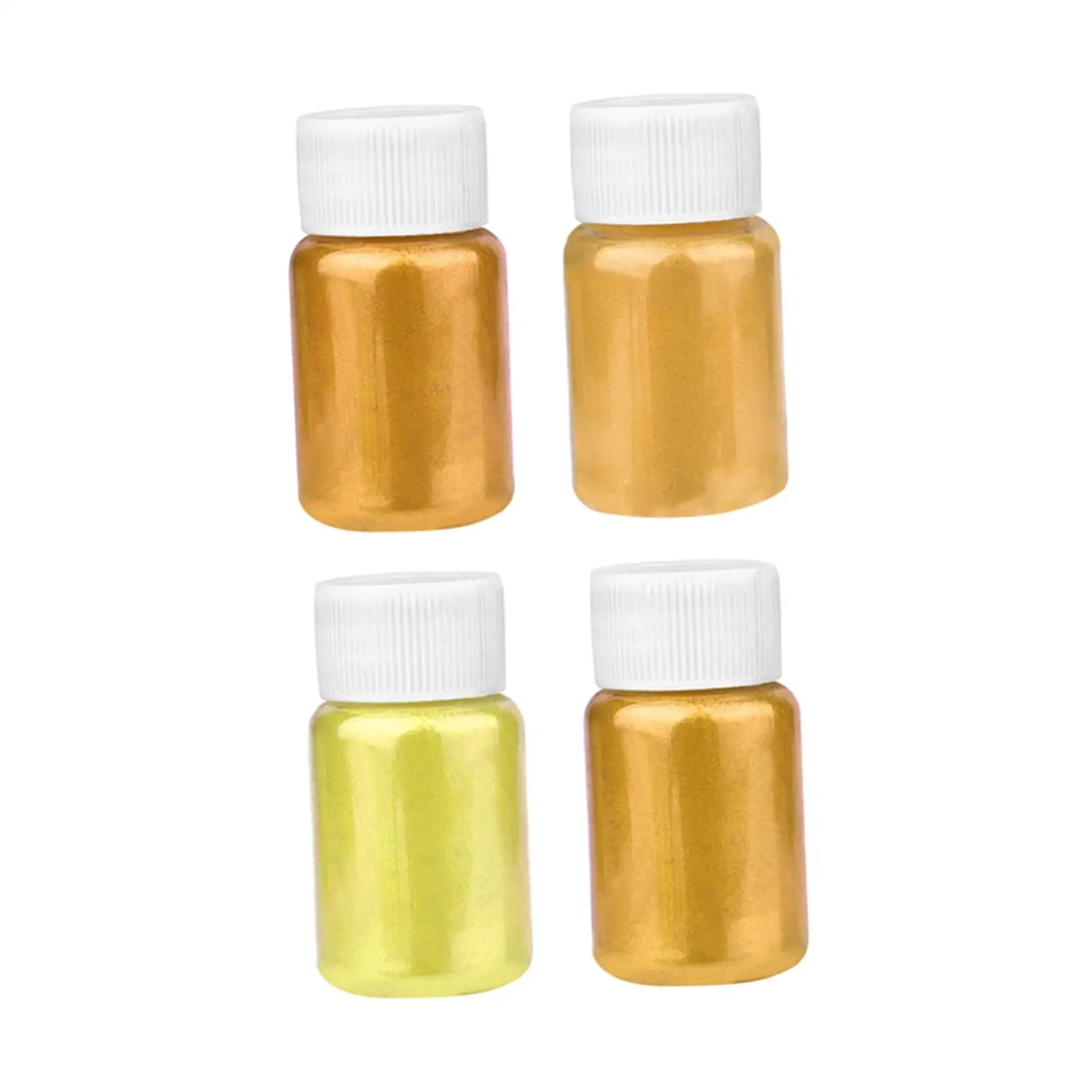 4Pcs Mica Powder Colors Resin Glue Pigments Material Powder Pigment Powder for Jewelry Nail Bath Balls Paint Soap Making