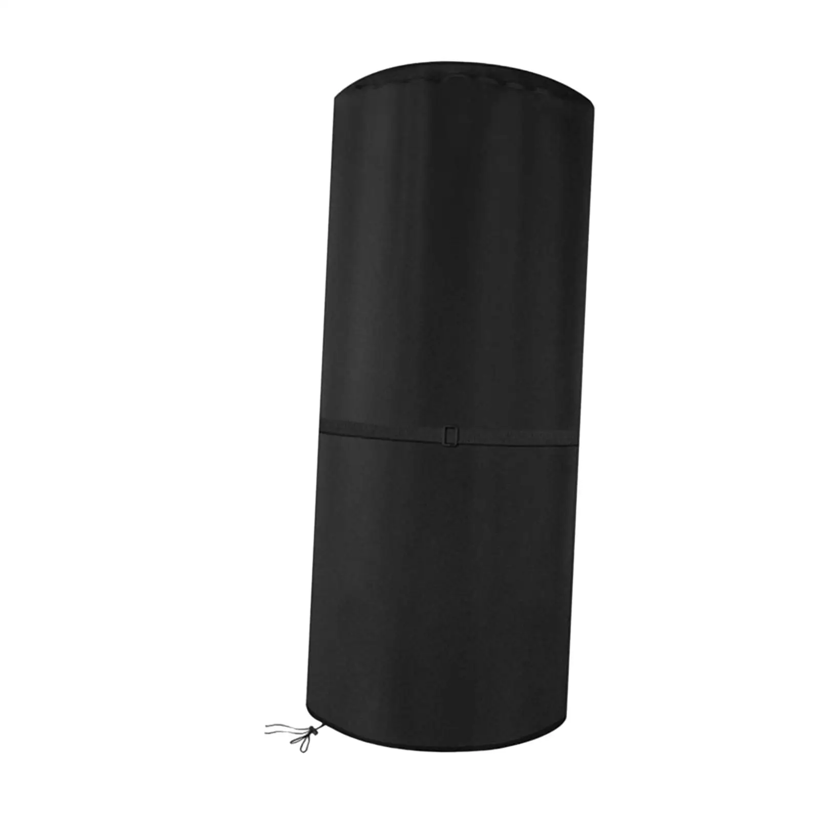 Patio Heater Cover Drawstring Closure Stand up Heater Protective Cover Black