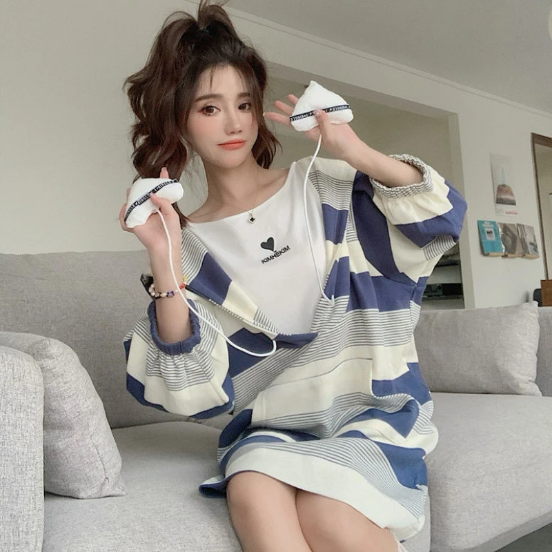 feminino coreano moda roupas falso duas peças