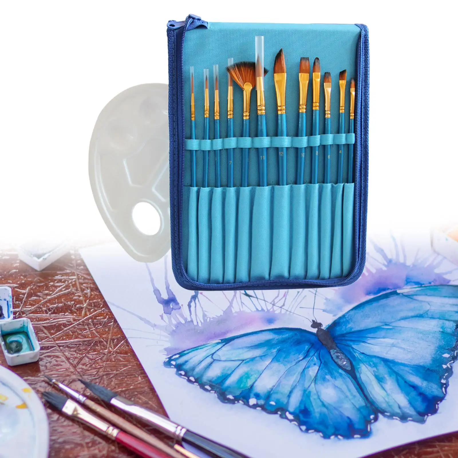 Paint Brush Set  Brushes , Adults for & Fabric - for Beginners and Professionals for Oil or Acrylic Painting