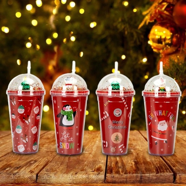 Limited Edition Christmas Straws / Holiday Tumbler Straw 