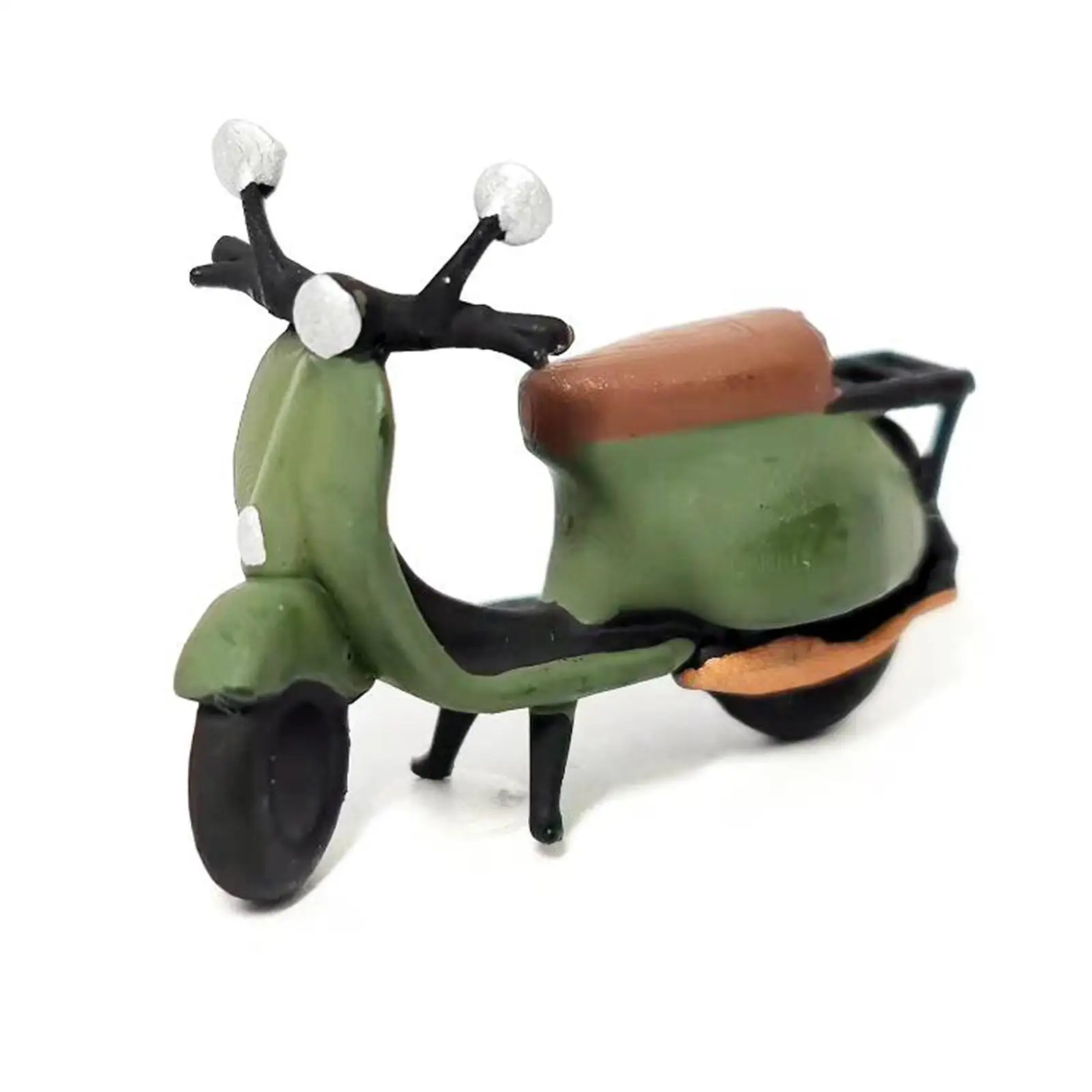 1:64 Scale Unpainted Tiny Motorcycle Miniature Scenes Diorama Scenery Decoration