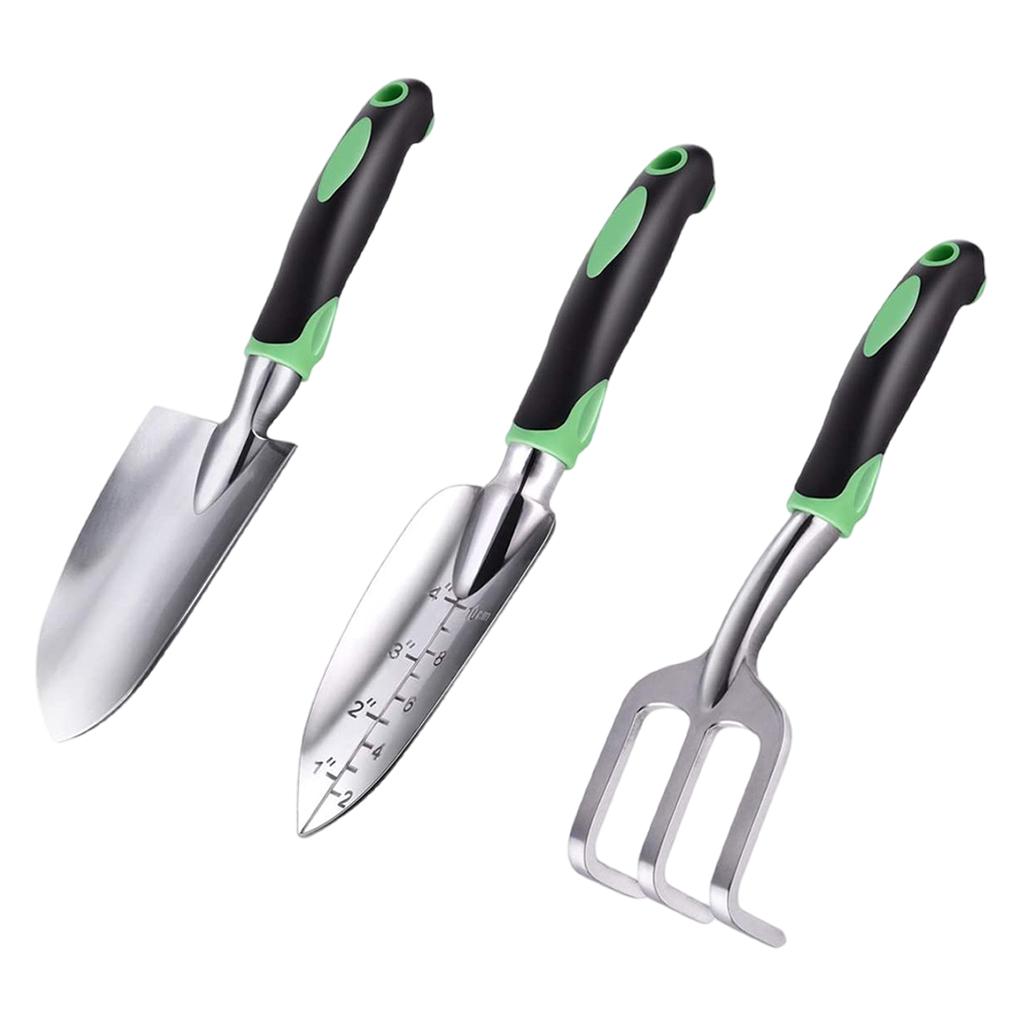 3x Gardening Tool Kit Outdoor Hand Tool for Aerating Weeding Transplanting Loosening Soil