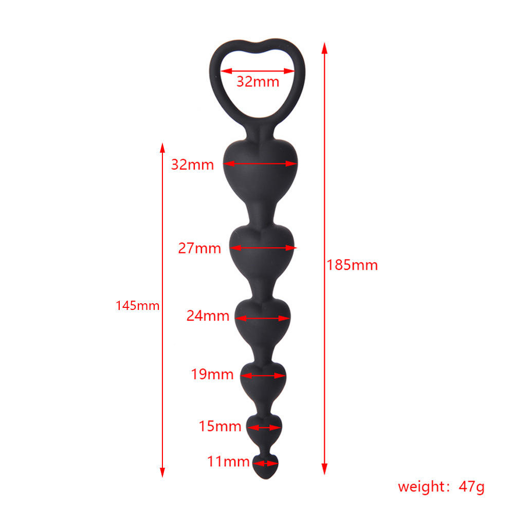 Силиконовые анальные шарики в форме сердца стимулятор простаты шарик  Анальная пробка взрослые женщины мужчины парные геи эротические  секс-игрушки | AliExpress