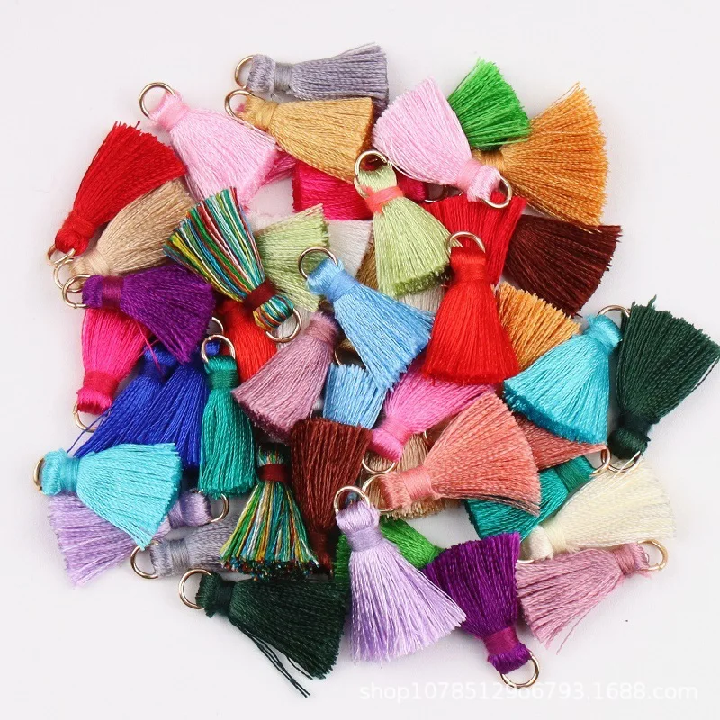 Description Picture 2 of item20pcs Polyester Trim Fringe Tassel Sewing Curtains Accessories DIY Keychain Cellphone Straps Pendant Tassels for Jewelry Making