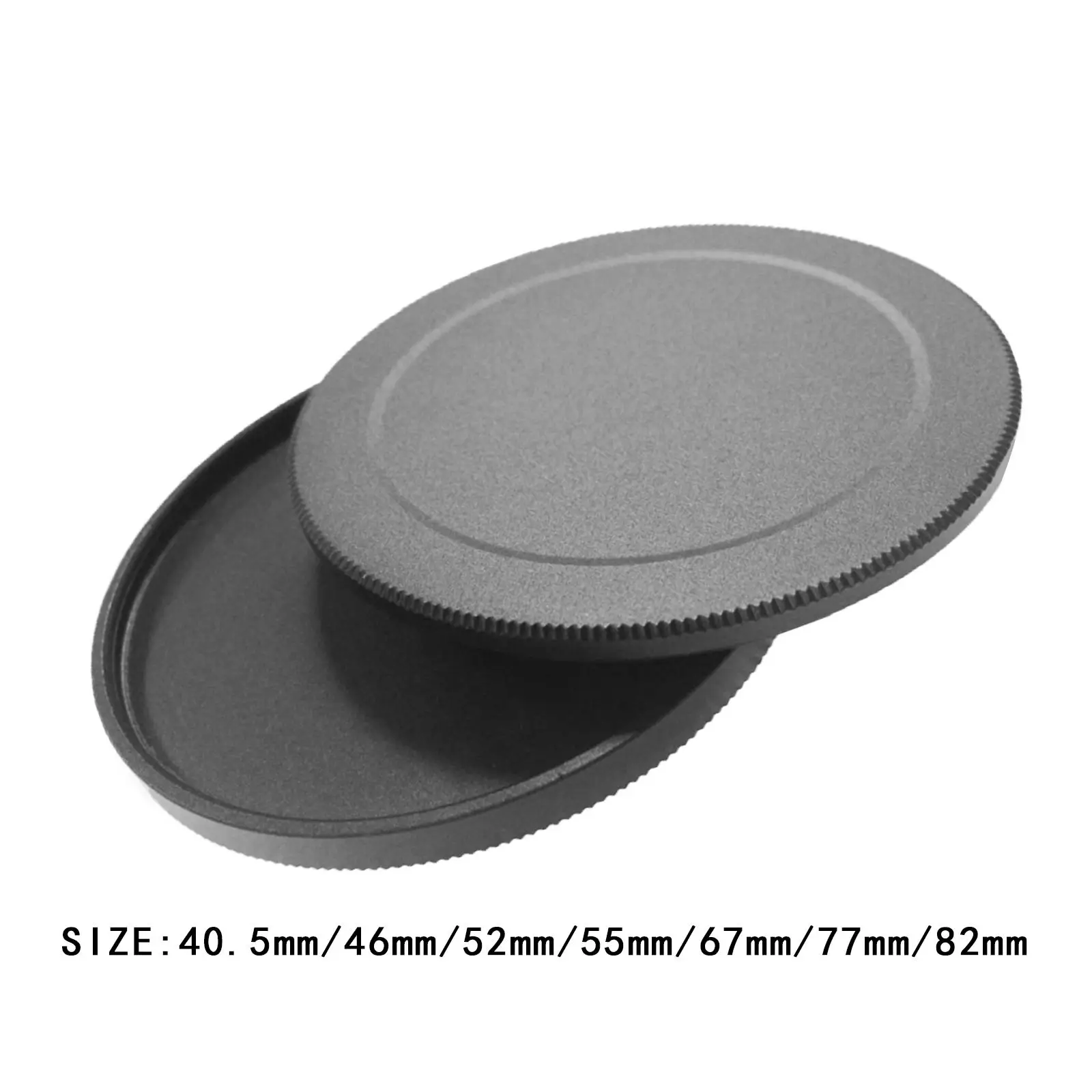 2 Pieces Metal Screw in Lens Filter Stack Caps Filters Cover Front Rear Case for Cpl Fader Filters Metal Box Storage Caps