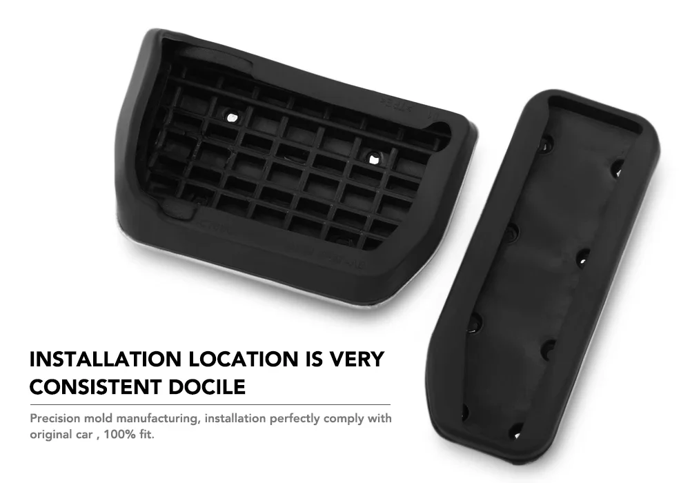 Edelstahl Auto Pedale Gas Bremssteun Pedal für Land Rover Range Rover Evoque Discovery Sport Innen Zubehör – Detail 4