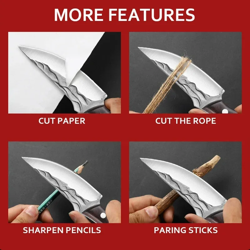 FIFY STORE Stainless Steel Camping Hunting Knives Handmade Forged Boning Knife Meat Cleaver Kitchen Knife Fish Knife Cooking Knife  