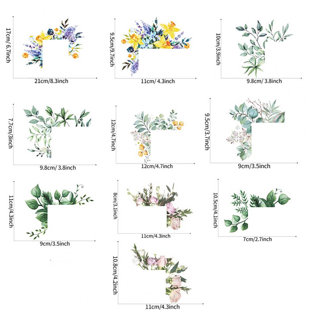 Description Picture 2 of itemDecor  Wall Decal Creative Plant Flower Switch Wall Decorative Sticker Delicate Long Lasting Wall Paper for Nursery