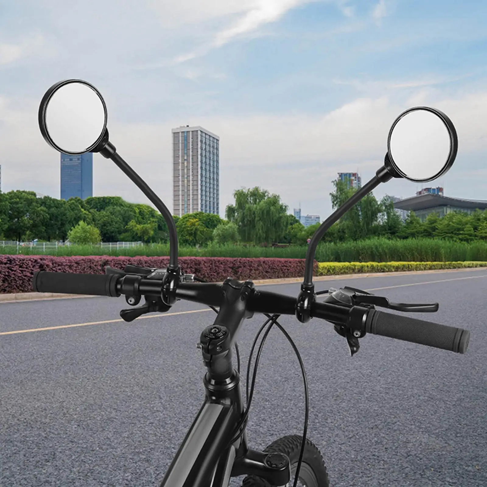 2Pcs Mountain Bike Mirror Bicycle Rear View Mirrors Bicycle Mirror Reflector