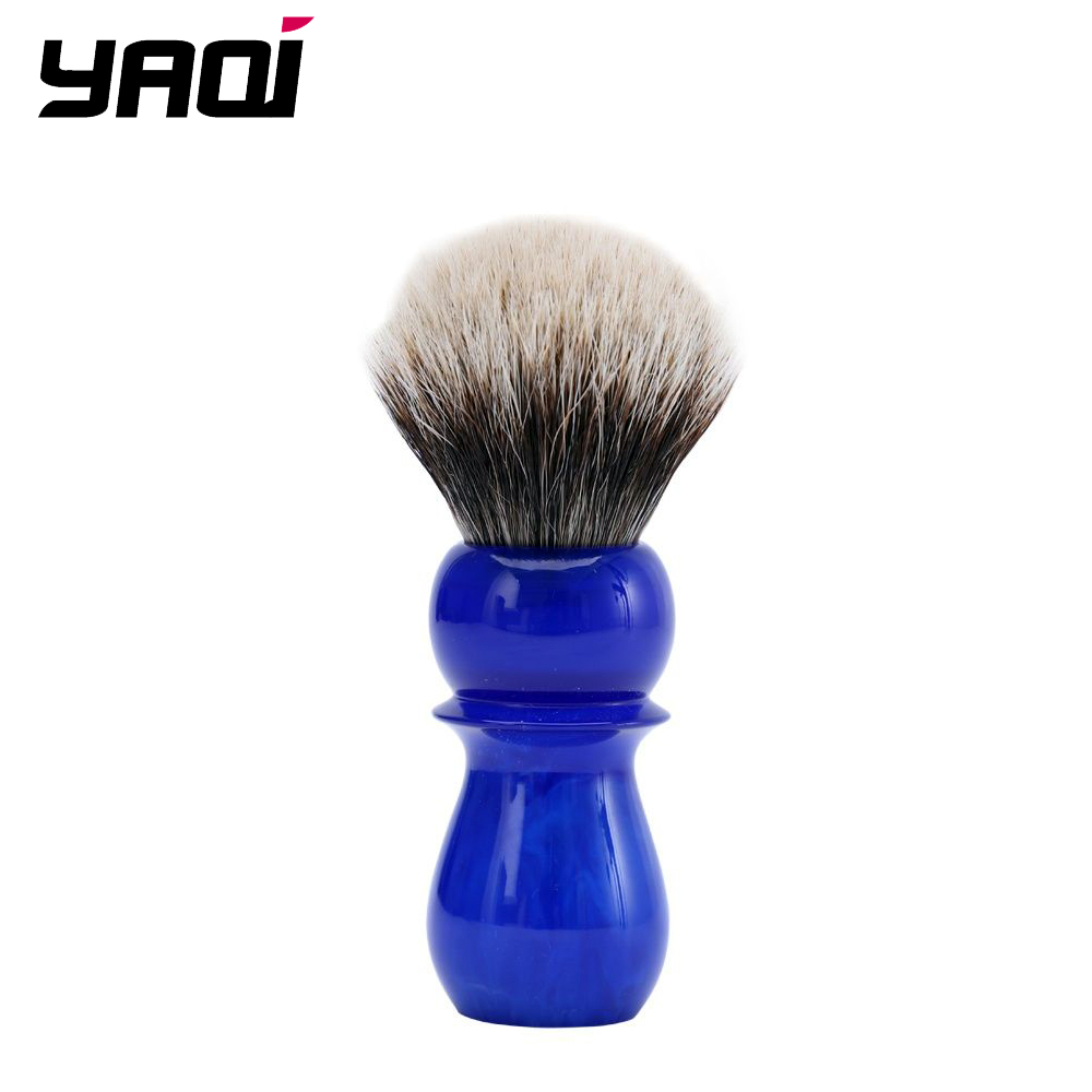 Best of YAQI 24mm Arctic Sky Deep Blue Handle Two Band Badger Hair Mens Shaving Facial Cleaning Tools Brush Brush Barber Reviews & Tips