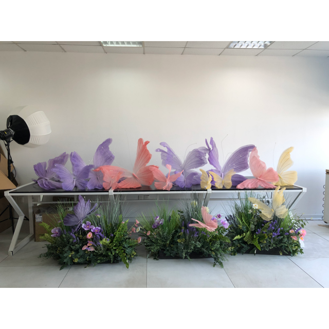 J-284 Wholesale Led Giant Lighting Butterfly For Wedding Party