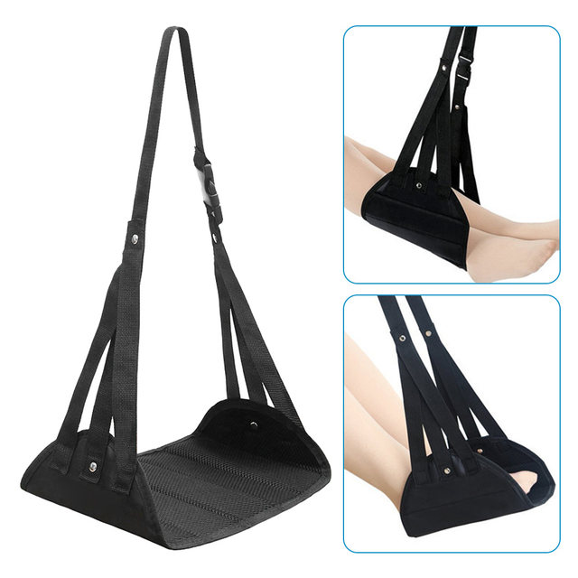 JayCreer Airbus Boeing Aircraft Seat Cushion and Foot Rest Hammock For Airplane  Travel