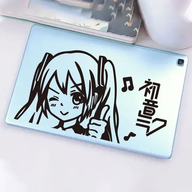 Hatsune Miku Sticker Die-cut Vinyl Gloss Sticker Kawaii Aesthetic Laptop  Decal Waterbottle Sticker Anime Cartoon Video Game Fanart 