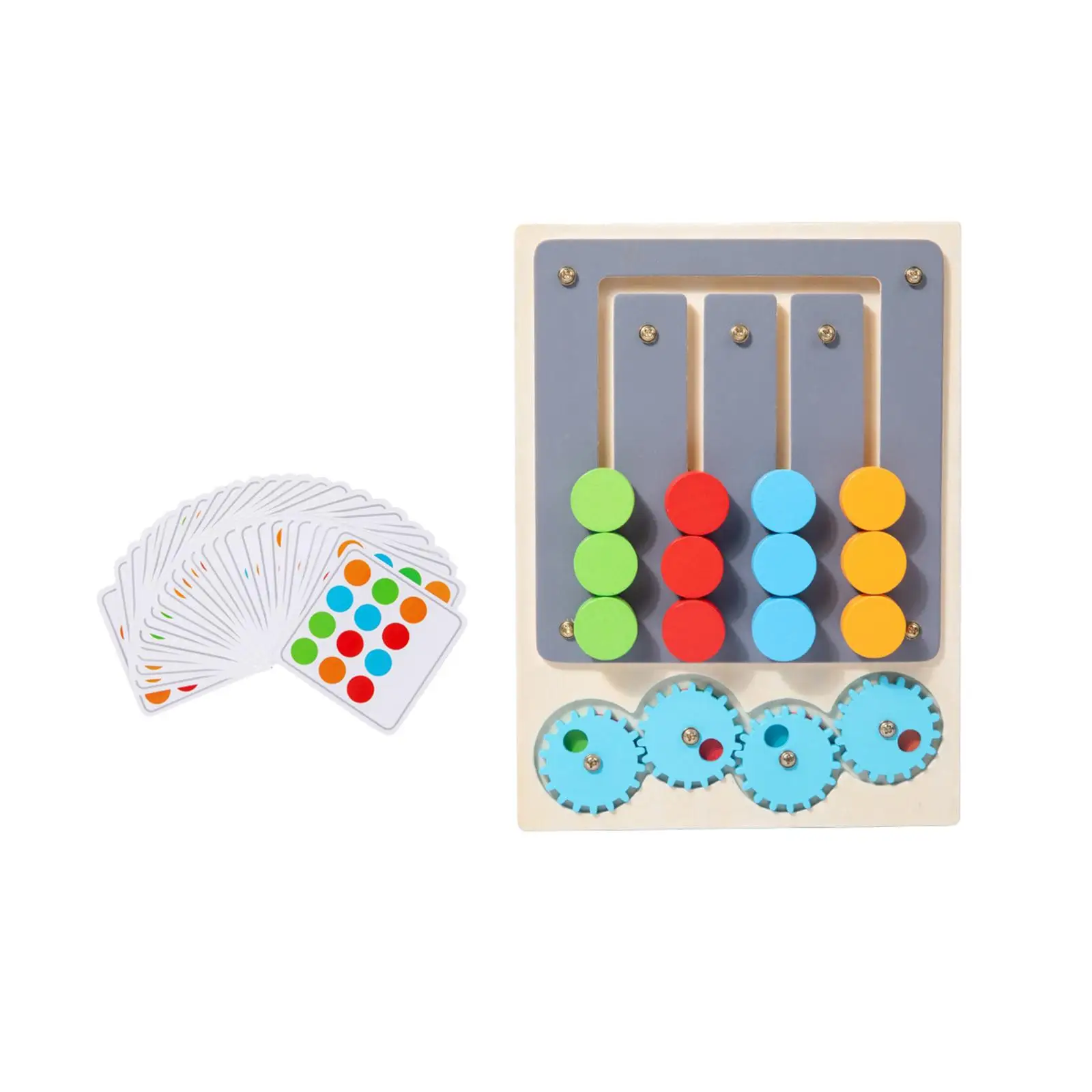 Wooden Toys Family Game Educational Learning Toys Shape Color Matching Game for Boys Girls Preschool Travel Toys Hoilday Gifts