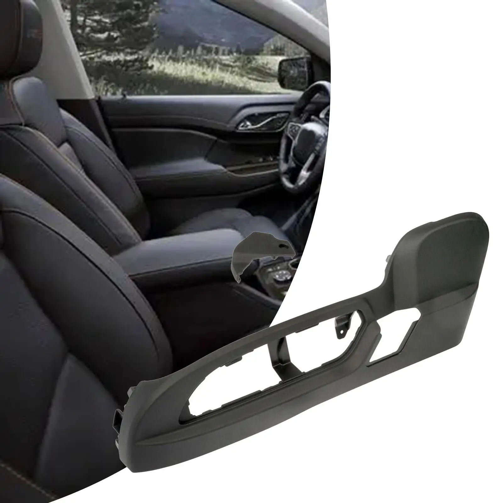 Front Left Outer Seat Track Cover Front Left Driver Side Seat Switch Trim Bezel for GMC Acadia Limited Car Accessories