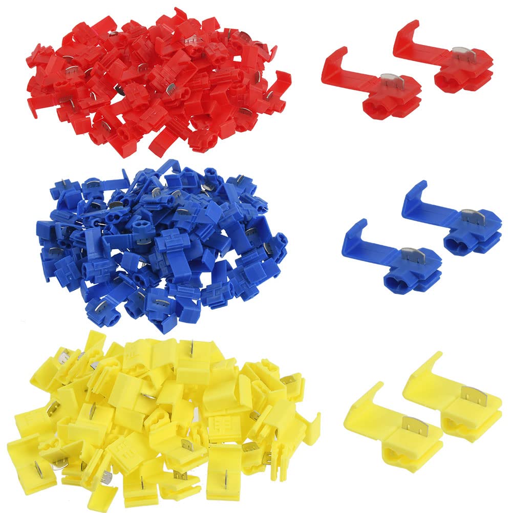 Description Picture 3 of item10-50pcs Wire Cable Connectors Scotch Lock Electric Quick Splice Terminals Crimp Non Destructive Without Breaking Line AWG 22-18