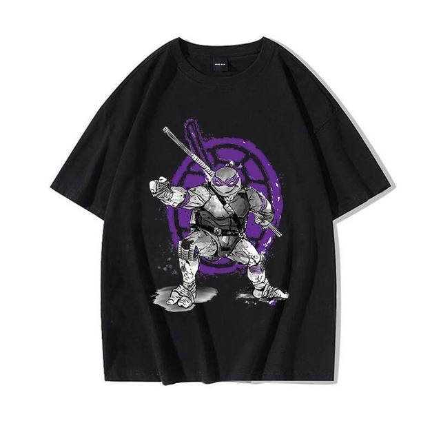 TMNT Teenage Mutant Ninja Turtles T Shirts for Men Women Print Tee Top  Short Sleeve Oversized Hip Hop O-Neck T Shirt Tee Shirt