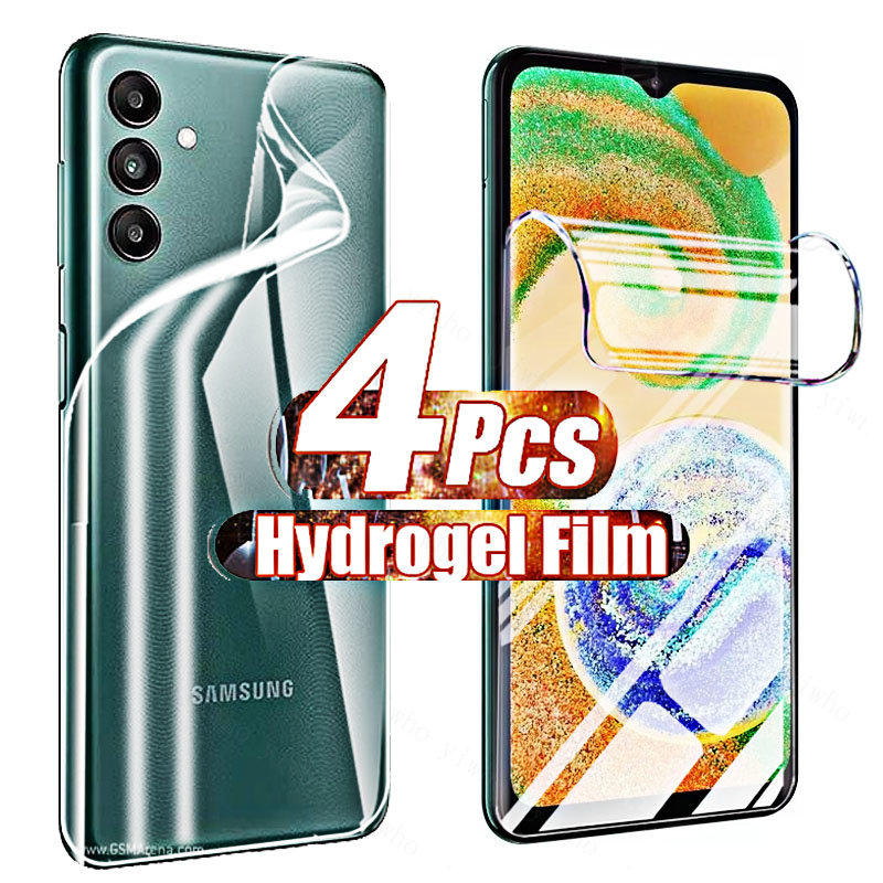 4-1PCS Gel Hydrogel Film für Samsung A 04 S A73 A53 A33 A23 A13 A03 Galaxy Bildschirm protector Front Abdeckung A04s Nicht Glas Fall Zurück – Detail 1