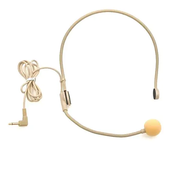   3.5mm Headset Headworn Microphone Condenser Mic for Tour Guide