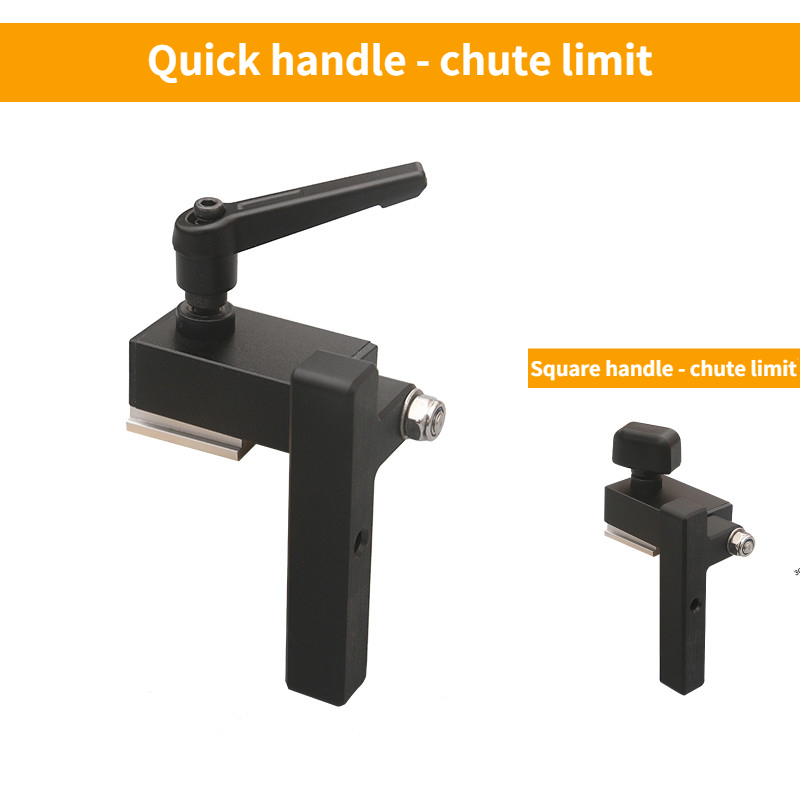 Aluminium T-Track Schiebebegrenzer Holzbearbeitung Router Tisch Schlitz Stopper Säge Tisch Zaun Schneiden Begrenzung Block – Detail 1
