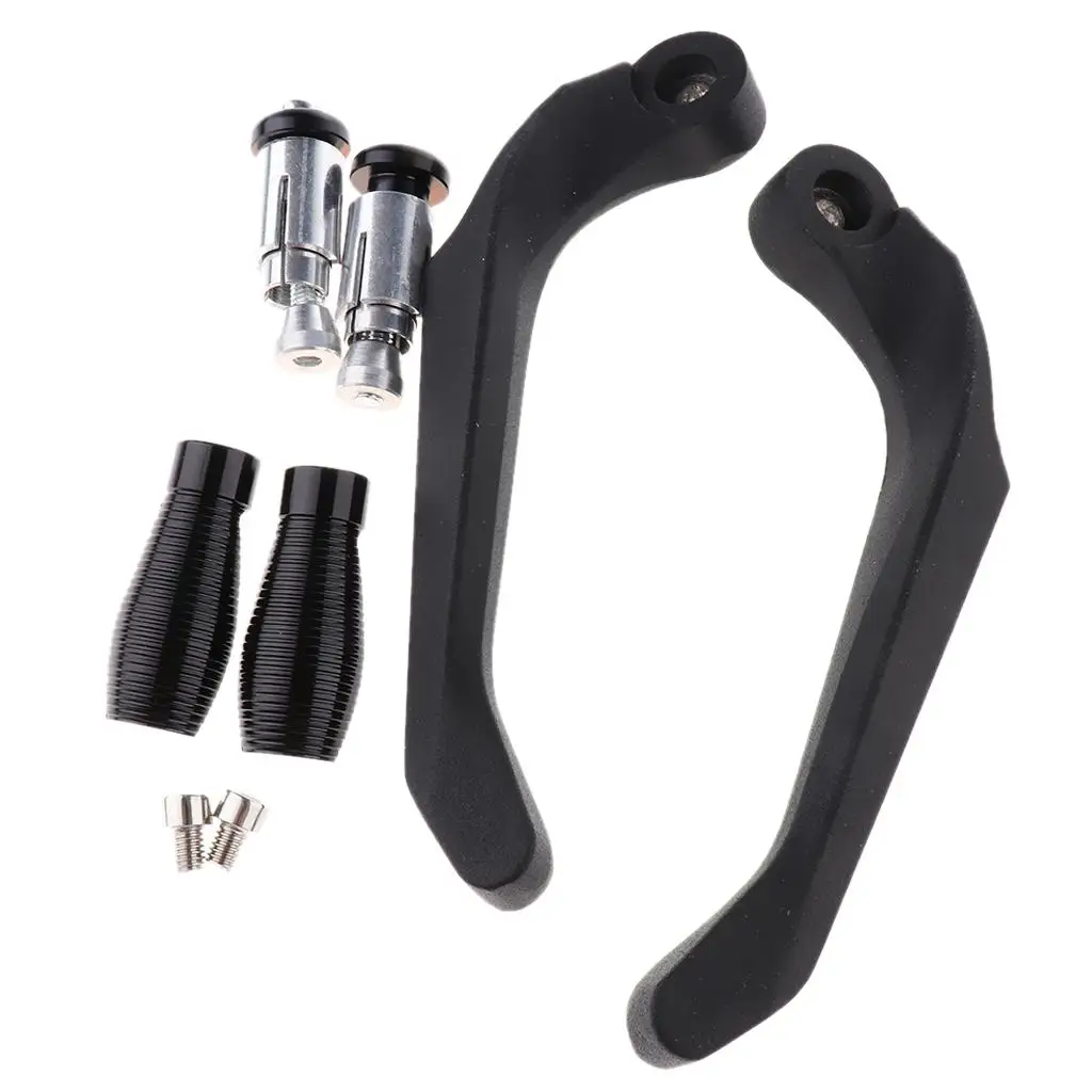 Handlebar Aluminum Motorcycle Brake Clutch Lever Hand Grip Protective Rubber For