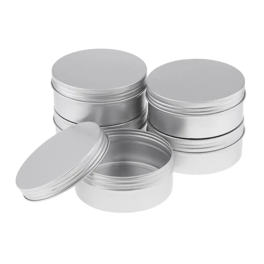 5 Pcs 250ml/8.8oz Aluminum Empty Lip Cosmetic Travel Bottles Containers for Candy,Mints,