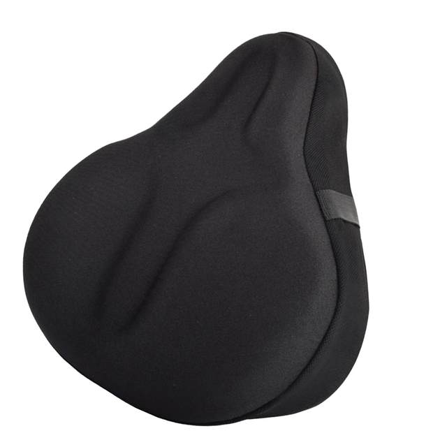 Large Wide Foam & Gel Padded Exercise Bike Seat Cover Bicycle Saddle Cushion