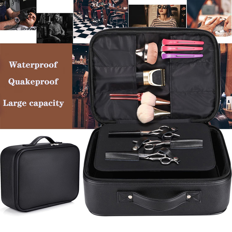 Best of NEW Barber Hair Scissor Salon Tool Bag Black Hairdressing Tools Large Capacity Storage Box Portable Hard Suitcase Reviews & Tips