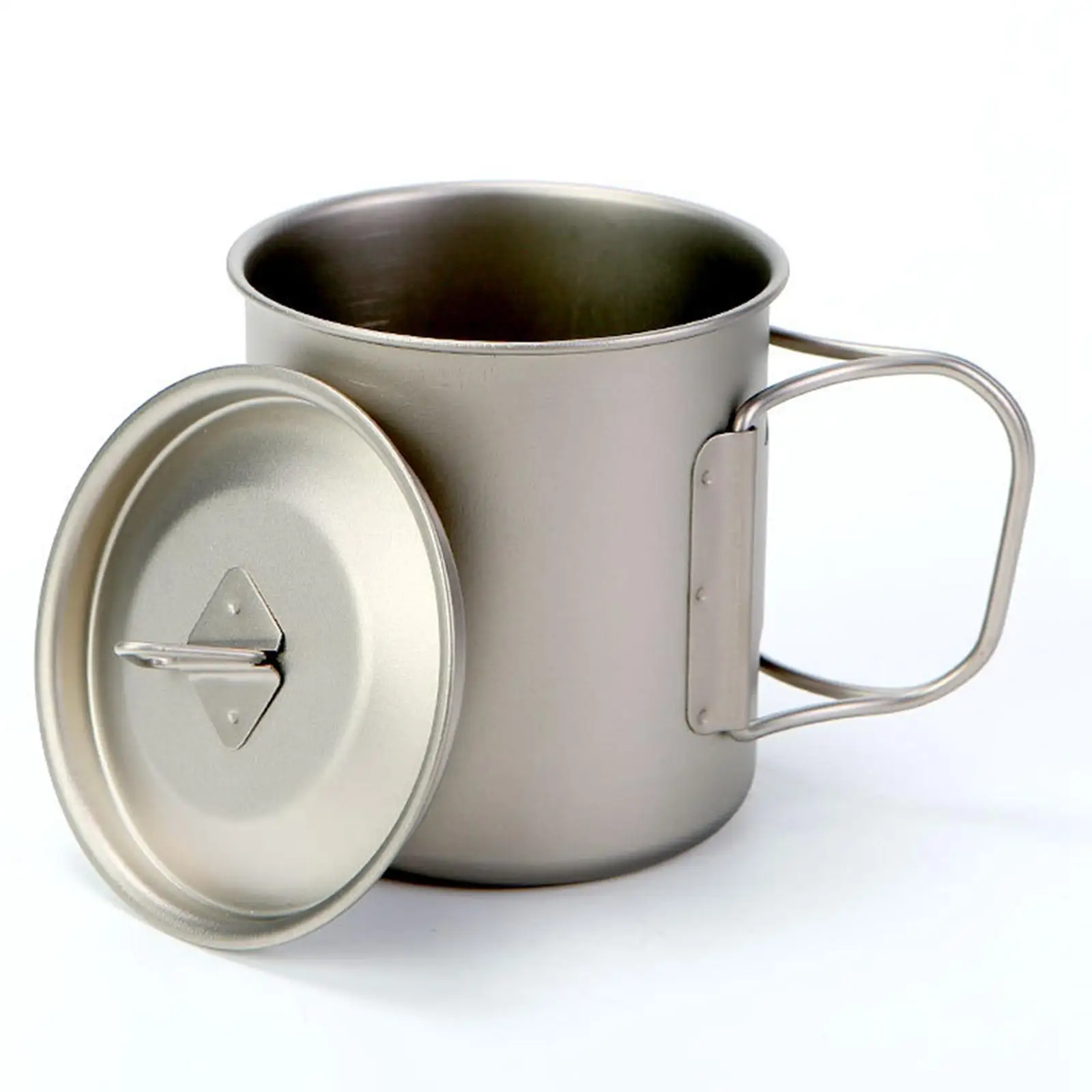 Camping Tea Mug Lightweight Drinkware Titanium Water Cup for Indoor Outdoor Backpacking Hiking Picnic Trekking Survival Mugs