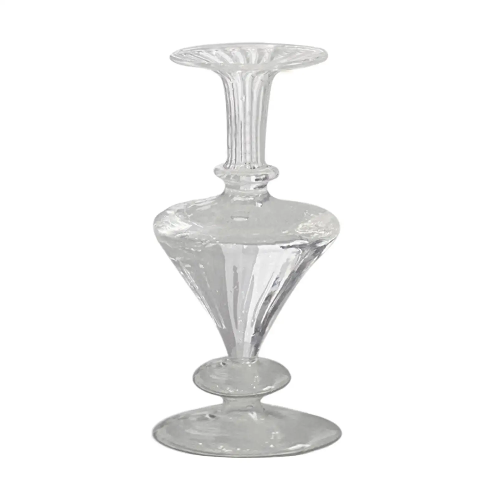 Glass Vase Modern Simple Desktop Ornament Flower Arrangement Flowerpot for Party Shelf Living Room Dining Table Home Decor