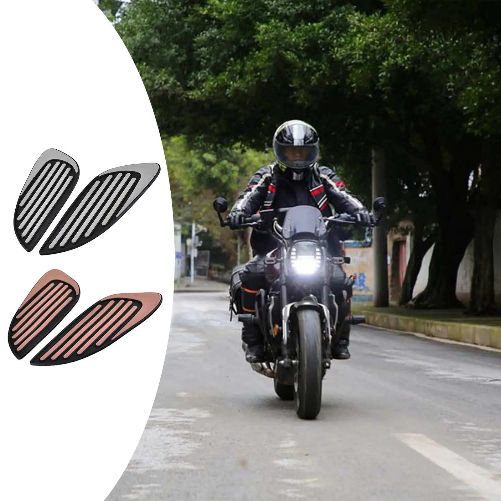 2 Pieces Fuel Tank Sticker Knee Pads Decal Accessories for XSR155