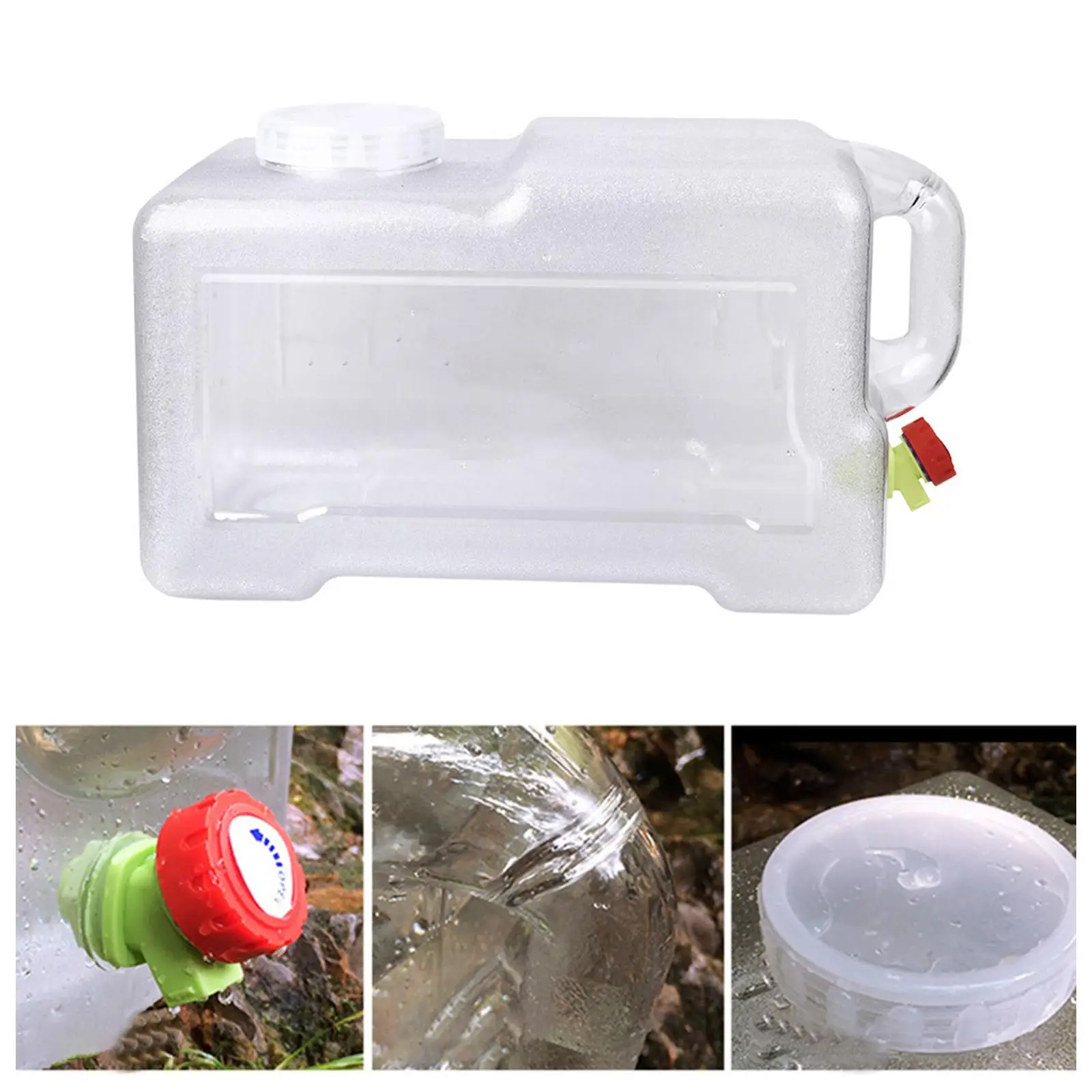 Outdoor Water Bucket Container Reusable Gadget 22L Water Carrier Water Tank Barrel for Outdoor Activities Car Driving BBQ Picnic