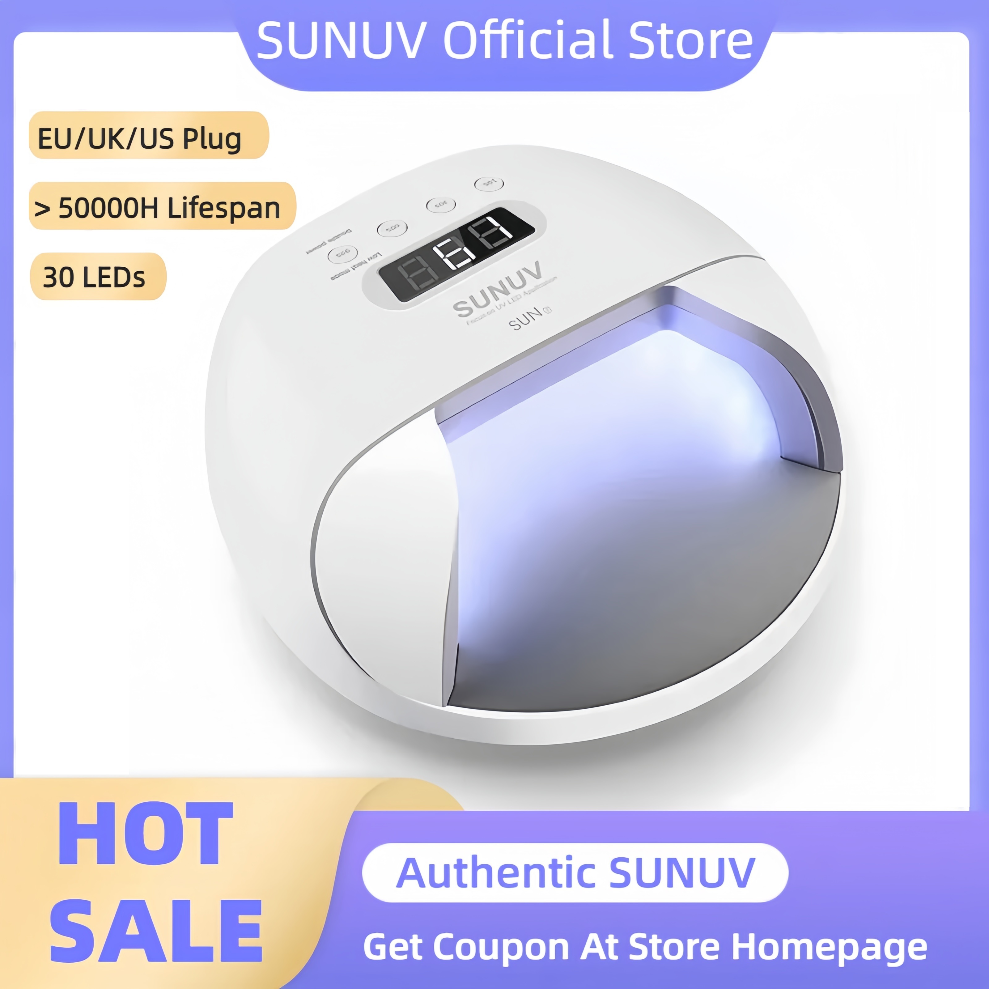 Best of SUNUV Nail Lamp SUN7 UV LED Nail Lamp Dryer Big Power Fast Curing Nail Gel Professional Nail Dryers UV Gel Drying Tools Machine Reviews & Tips